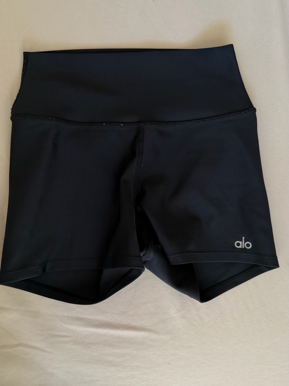 ALO Yoga Black High-Rise Bike Shorts